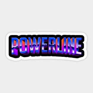 Powerline Stand Out Tour Goofy Movie Sticker